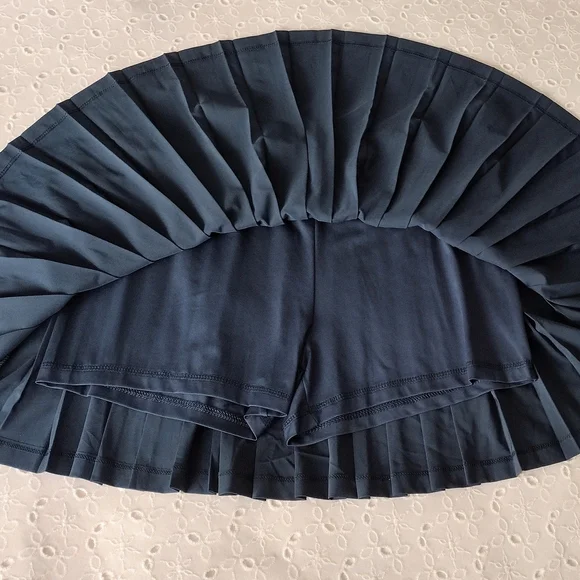 ATHLETIC WORKS Pleated Navy Skort Pull-up NEW Plus XL 14-16 - Picture 3 of 8